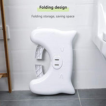 LTINN Sgabello da Toilette Sgabello con Gradino Sgabello Pieghevole per Piedi Tipo C Misura 35 ° Aumenta la defecazione Accovacciata Sgabello per sedersi Squat Artefatto Sgabello per WC
