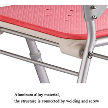 Adesign Sedia da Doccia con Maniglie, seggiolino da Doccia Imbottito Regolabile in Altezza, Handicap Anziani Antiscivolo disabile Bagno Vasca da Bagno sgabelli
