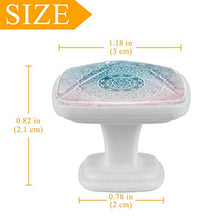 Fiore rosa verde 4 PCS Pomelli per Porta, Pomolo per Mobile, Pomelli per Mobili con Viti, Maniglia per Armadietto, Pomelli per Porta, Pomelli per Cassetti per Porta, Armadio, Cassetto e Credenza