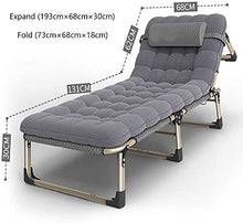 CDFCB Pieghevole Sedia Lounger Sedia reclinabile Sun Lounger Sedia Regolabile Zero Gravity Sedia Sedia Sedia Siesta Sedia portatile Portatile Sedie all'aperto per camera da letto Soggiorno Terrazza-B.