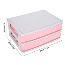 Scatola portaoggetti a doppio strato, scatola portaoggetti in plastica con cassetto Organizer per portaoggetti da tavolo impilabile per uso domestico