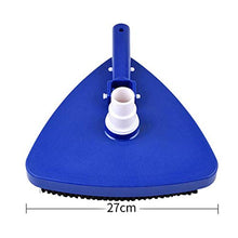 non-brand Sharplace Testa Aspirapolvere Piscine Vuoto Triangolare Pavimento Piscina Plastica Blu