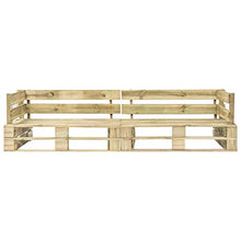 BIGTO Pallets Legno Giardino 2 Posti Divano Impregnato Pino