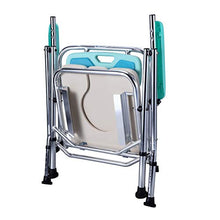Cajolg Sedia Pieghevole del Bagno della Sedia della Toilette del cassettone del Comodino degli Anziani per Assistenza domiciliare dei pazienti disabili di Recupero,A