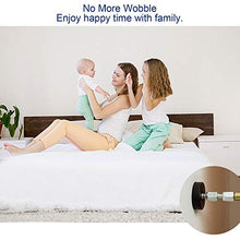 4pcs Bed Frame Anti-Shake Strumenti,Testiera regolabile Bed Frame tappi antishake Fixer, con 8 dadi esagonali no più Wobble…