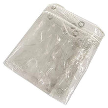 SHIJINHAO Tarpaulina Trasparente, Foglio di Teli in PVC Impermeabile for Impieghi Gravosi, (400 gsm) Coprisessitori Resistenti alle Intemperie con Occhielli, Personalizzabili, 19 Taglie