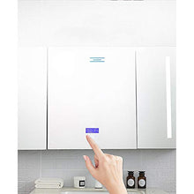 LIUXING-Home Gabinetto Specchio Lega di Alluminio Bagno cosmetico Governo di immagazzinaggio di Illuminazione a LED Anti Nebbia Specchio Armadio con ripiano in Vetro Regolabile .Arredo Bagno