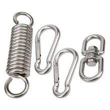 Jeanoko Rotazione Loop Swing Chair Spring Pratical Firm Hammock Spring Hanging Chair Kit Acciaio per Amache