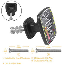Campana Pomelli per Porta Set di 4 Pomelli per Mobili Manopole per Cassetti Cucina Armadio Vetro
