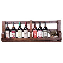 Cremagliera Del Vino Semplice e Creativa Scaffale a Parete in Legno Massello Applique a Parete Stile Semplice Portabottiglie per Vino Cafe Bar Decorazione Semplice e Creativa, PZW, B