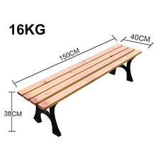 GaoF Panchine in ghisa per Cortile Esterno, Panca da Giardino per Esterni in Legno massello Anti corrosivo, Panchine per Portico per mobili da Esterno, Carico 660 libbre/ospitare 2-4 Persone