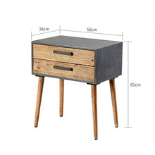 Living Equipment Libreria Articoli vari scaffale Comodino a 2 cassetti Comodino Comodino Mobile contenitore Comodino in legno Comodino Mobili per la casa Archiviazione Piedistallo Comodino Finitura