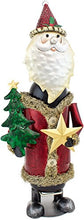 Brubaker Portabottiglie Babbo Natale Nostalgia Vintage Scultura - Dipinte a Mano - con Biglietto di Auguri