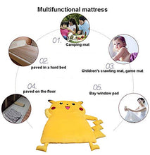 Pieghevole Materasso Futon Tatami Bed Portatile Residenza Studentesca Materasso Letto Futon Tappetino per Bambini, Giallo,Regali di Halloween, Natale, Capodanno / 150x200cm