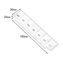 MXECO Contenitore per Pillola per Medicina settimanale da 7 Griglie Portatile Contenitore Portatile per Custodia per Tablet da Viaggio