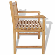 Tuduo - Panchina da giardino in teak, 160, 120 x 62,5 x 90 cm