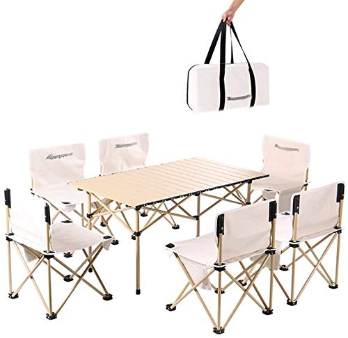 Tavolo da tavolo in lega di alluminio può essere arrotolato tavolo da tavolo da campeggio tavolo pieghevole portatile e sedia set per tavolo da pranzo all'aperto tavolo da pranzo tavolino tavolo da pr