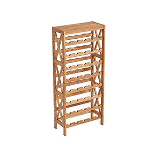 HLL Portabici Del Vino, Supporto Del Vino in Legno Massello Stand Del Vino Bottiglia Del Vino Organizzatore per la Barra Dei Vini Del Vino Basement Domestico Della Cucina Cucina Libera per la Bottigl