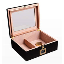 Cigar Humidor Dispositivo di Raffreddamento Household Legno di Cedro Cigar Cabinet Trasparente Protezione Solare Umidificatore Igrometro Elettronico Piano di Vernice