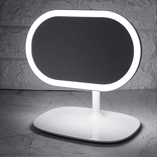 ADSE Specchio per Il Trucco con Touch Screen Rotante Specchio per Trucco cosmetico, Tavolo con Luce, Specchio per Trucco a LED, Forniture Portatili, Arredamento per scrivania Specchio per Camera