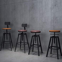 Tuqia Mobili Sollevabile Sgabelli da Cucina, Industria Retro Sgabelli di Uso della casa Isola della Cucina Bancone Sgabelli Dimensioni: 33 * 33 * 65-85CM Casa Arredamento (Color : #1)