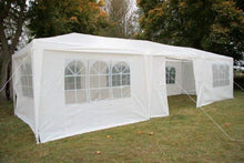 Tendone Gazebo da Festa con Pareti Laterali 3m x 9m. Tettoia Impermeabile 120g e Telaio in Acciaio con Rivestimento a Polvere