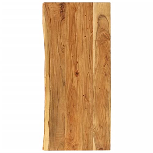 vidaXL Legno Massello di Acacia Piano per Lavabo Bagno Ripiano per Lavello Rustico Mensola per Lavandino Accessori per Bagno 140x55x2,5 cm