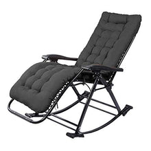 SHUAIIJUAN Sedia per il tempo libero domestico Rocking Chair Cuscino esterno del giardino Sedia pieghevole reclinabile Prato sedie a sdraio Sdraio Rocker Poltrona reclinabile con l'ammortizzatore for