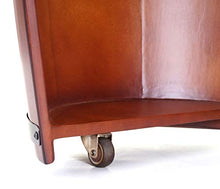 Mendler Portabottiglie a Forma di Botte HWC-T877 Legno di eucalipto 52x52x85cm per 23 Bottiglie