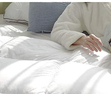 Bedtang - Materassino imbottito in cashmere tatami, portatile, pieghevole, in velluto, 90 x 200 cm, colore: bianco