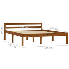 SKM Giroletto Marrone Miele in Legno Massello di Pino 140x200 cm (20.4kg)