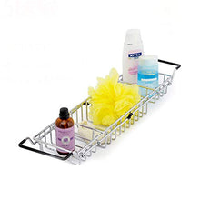 Supporto Per Vasca Da Bagno In Metallo, Portaoggetti Estraibile 58.6-86cm Supporto Vasca Bagno Portaoggetti IPad Supporto Per Vasca Bagno Con Porta Cellulare, Vasca Bagno Per Hotel E Bagno Per La Casa