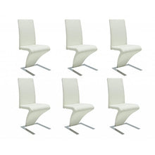 Festnight Sedie Sala da Pranzo in Pelle Artificiale Sedie Moderne Design Set da 6 Sedie Pelle Bianco