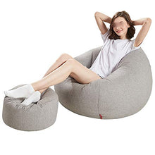 ns Gaming Lettino Reclinabile Inverno Divano Pigro Bean Bag con Fodera per Divano Staccabile Nap Schienale Poltrona Letto Camera Letto Balcone Giardino (Color : Gray)