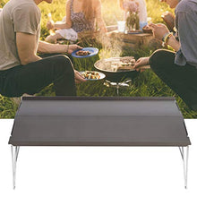 LetCart Tavolo da Picnic Tavolo da Pranzo da Picnic Pieghevole per Barbecue Singolo in Lega di Alluminio Portatile da Escursionismo all'aperto