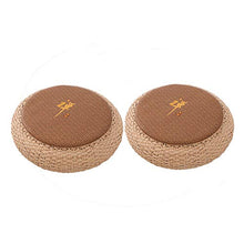 RUYII Tappeto Rotondo Fatto A Mano in Stuoia di PU Fatto A Mano in Tessuto Giapponese in Stile Yoga,A+2PCS-50×17cm