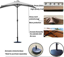 zvcv Ombrellone da Esterno per Esterno Proteggi Patio Esterno Ombrello Semicircolare da 9 ', Ombrellone da Parete con Manovella A 5 Stecche, Riparo per Il Sole (Colore: Kaki) (Colore: Verde Scuro)