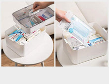 SUMMER HOME Kit di Pronto Soccorso per Uso Domestico Medicina di plastica Medicina Scatola di immagazzinaggio per Office Pill Organizer per