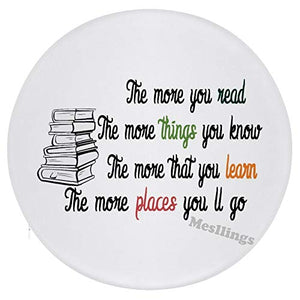 614968 - Cuscini per sedia con scritta in lingua inglese "The More Things" (lingua italiana non garantita)
