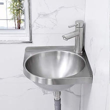 JPOYT-O Lavabo Hanging Bacino, in Acciaio Inox Rotonda Kitchen Sink Bowl