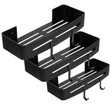 Scaffale da bagno in alluminio, portaoggetti per WC, scaffale per WC multiuso resistente, scaffale per asciugacapelli, salvaspazio per cucina in bagno(Three layers)
