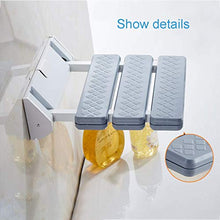 AGWa Bagno Sgabelli pieghevole Doccia sedile fissato al muro Bagno Vasca, sicurezza Sgabello presidente di carico di 240 libbre, 32 e 32,8 volte, e tempi; 10cm,A