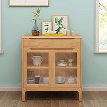 WH-IOE Credenza da Pranzo Credenza Cassettiera pasti Bagagli cassetti per Soggiorno Cucina Camera (Color : Natural, Size : 80x40x85cm)