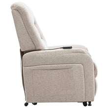 vidaXL Poltrona Alzapersona Elettrica Reclinabile Regolabile con Braccioli Imbottita Morbida Elegante Sedia Relax Poltroncina Crema in Similpelle