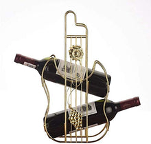 Living Room Free Standing 2 Bottles Wine Rack Display Tabletop Iron Bottle Holder Stand Simple Moder Interior Decorations Portable Modern Minimalist Design for Wine Lovers (Co