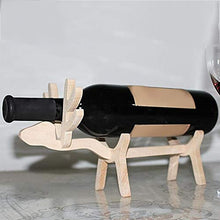 Adorabile scaffale per vino in legno di alce creativo, decorazione per la casa, ottimo regalo per promozione