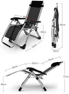 N/Z Attrezzatura Vivente Lettino da Patio Zero Gravity Outdoor Garden Sedia da Salotto Pieghevole Regolabile per Camera da Letto Supporta 200kg