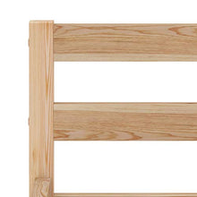 Tidyard Struttura Letto Giroletto Singolo Matrimoniale con 2 Cassetti in Legno Massello di Pino Bianco/Legno 90/100/120/140/160/180x200 cm,Letto con Cassetti,Struttura Letto in Legno