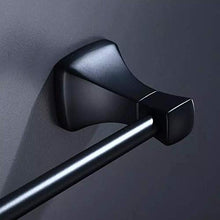 DXMRWJ Mensola angolare per Bagno Nero Single Pole Bagno Hardware Pendente Single Pole Portasciugamani Accessori per Il Bagno