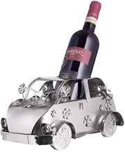 BRUBAKER Portabottiglie Vino Vintage Auto Flower-Power - Cult Oldtimer - Supporto per Bottiglie di Metallo - con Biglietto d'Auguri per il Regalo Del Vino